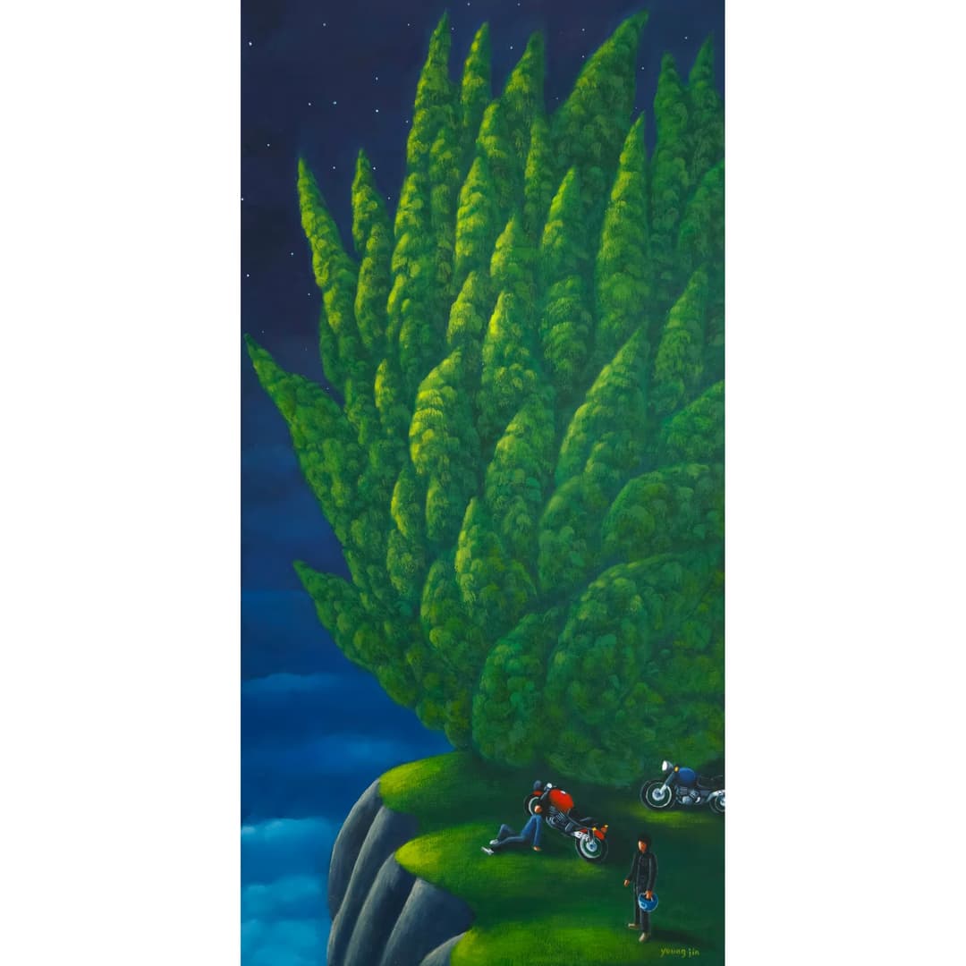 고영진, 길-나의성(꿈), 2024, 장지에 과슈, 30x60cm