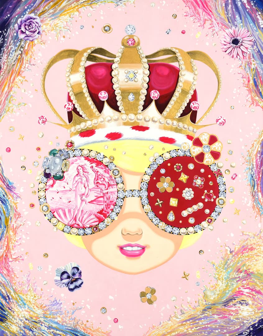 김지희, Sealed smile, 2022, Colored on Korean paper, 116x91cm