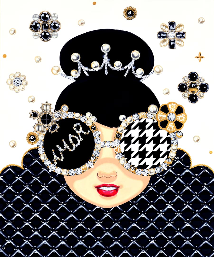 김지희, Sealed smile, 2023, Colored on Korean paper, 72x60cm