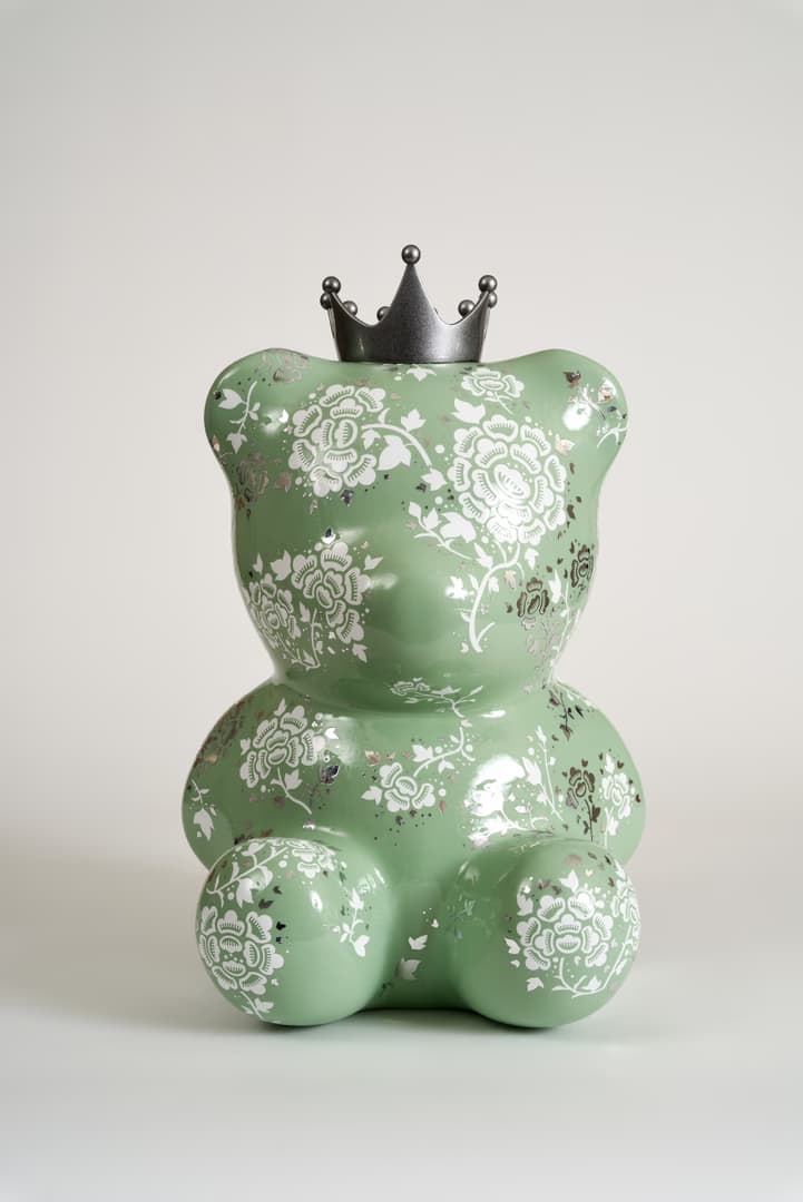 이사라, Lucky bear, 2023, Mixes media, 40x40x53(h)cm