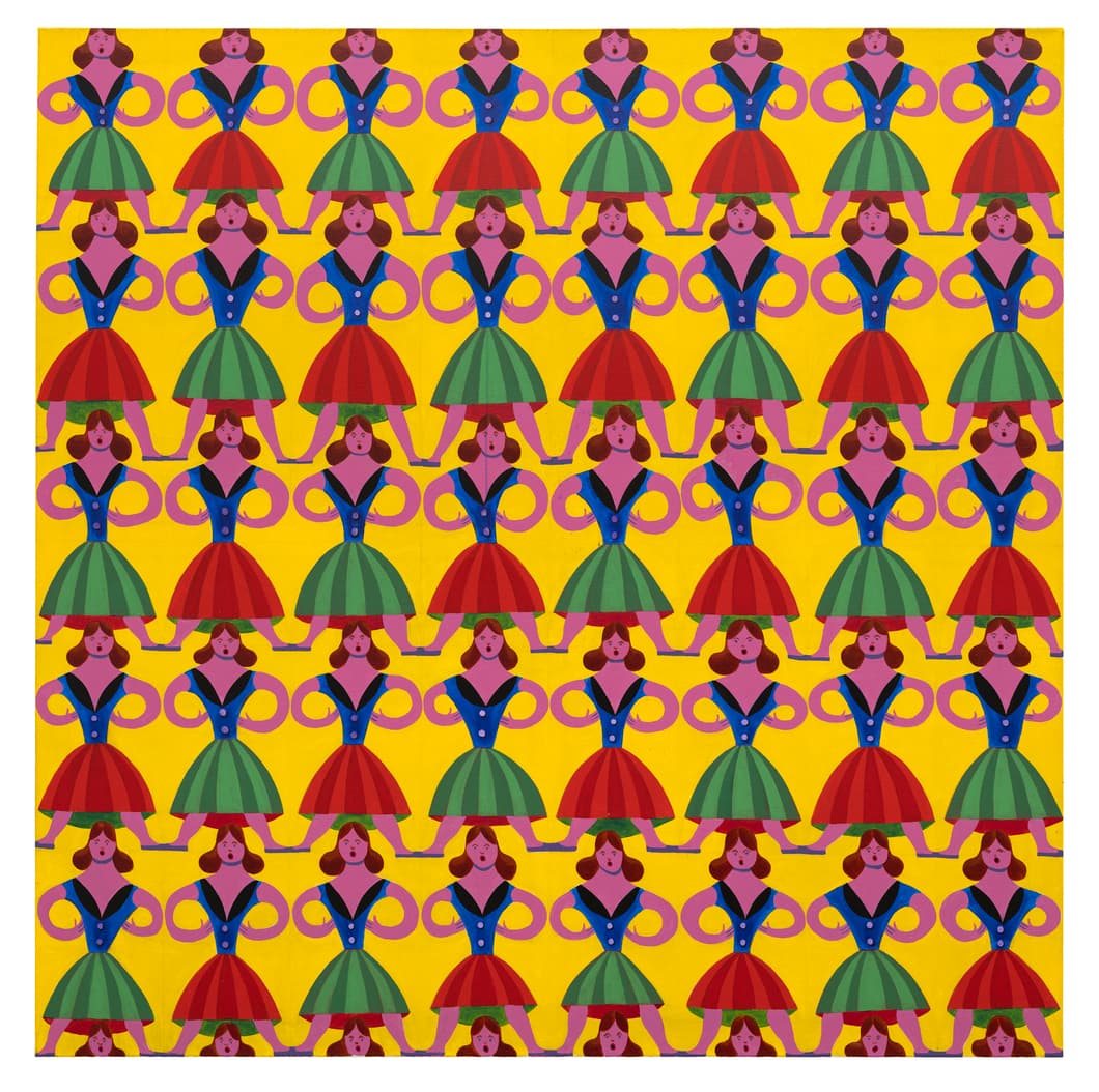 Christoph Ruckhäberle 크리스토프 루크헤베를레 , Untitled (female dancer), 2015, oil on canvas, 180 x 180 cm