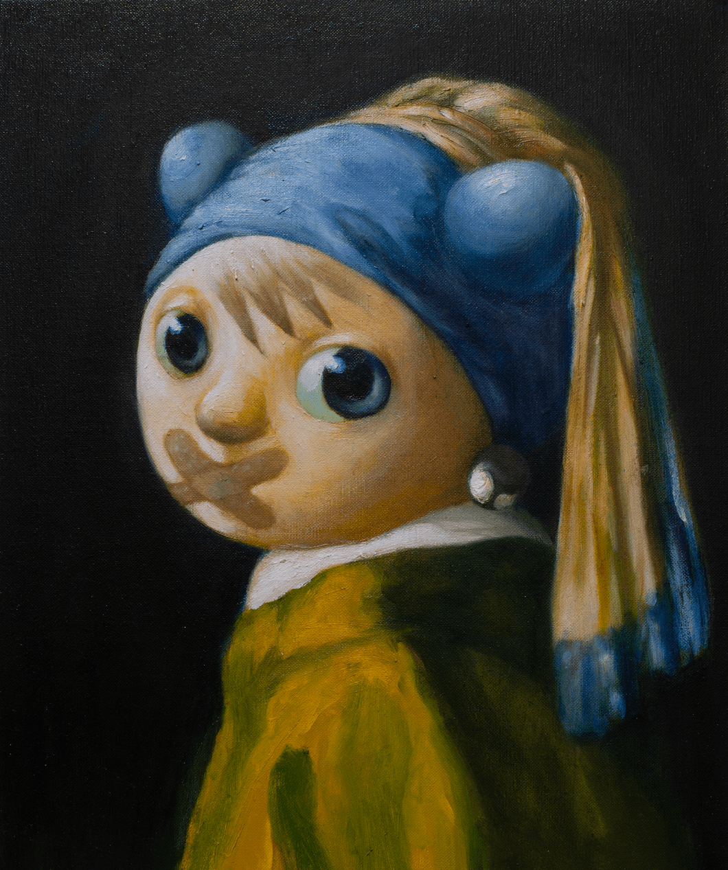 HIROYUKI 히로유키, The reason I can't talk to you, 2023, oil on canvas,, 38x45.5cm