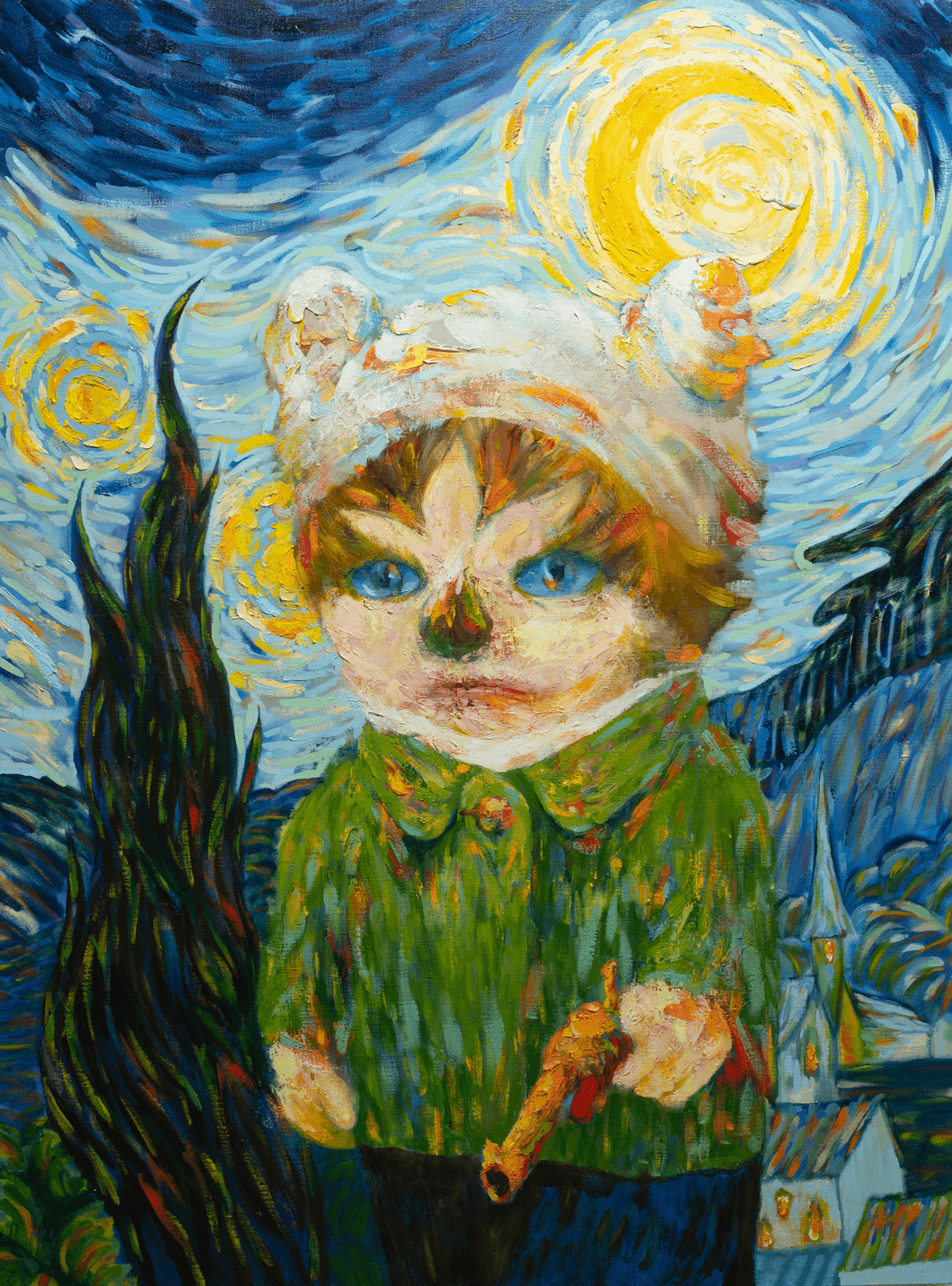 HIROYUKI 히로유키, Live Together, 2023, oil on canvas,, 97x130.3cm