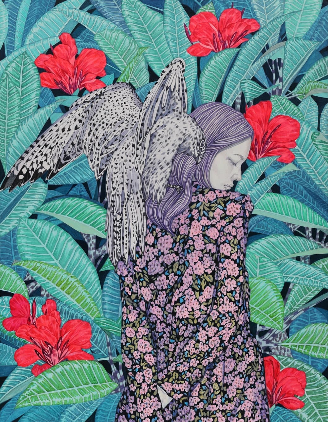 Hwang Inran 황인란, 2024, acrylic on canvas, 22x22cm