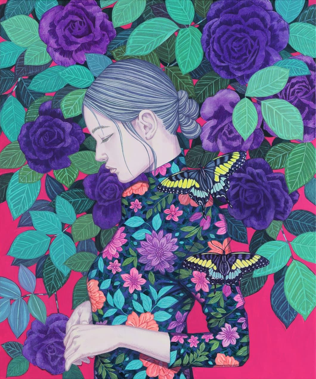 Hwang Inran 황인란, 2024, acrylic on canvas, 90.9x72.7cm