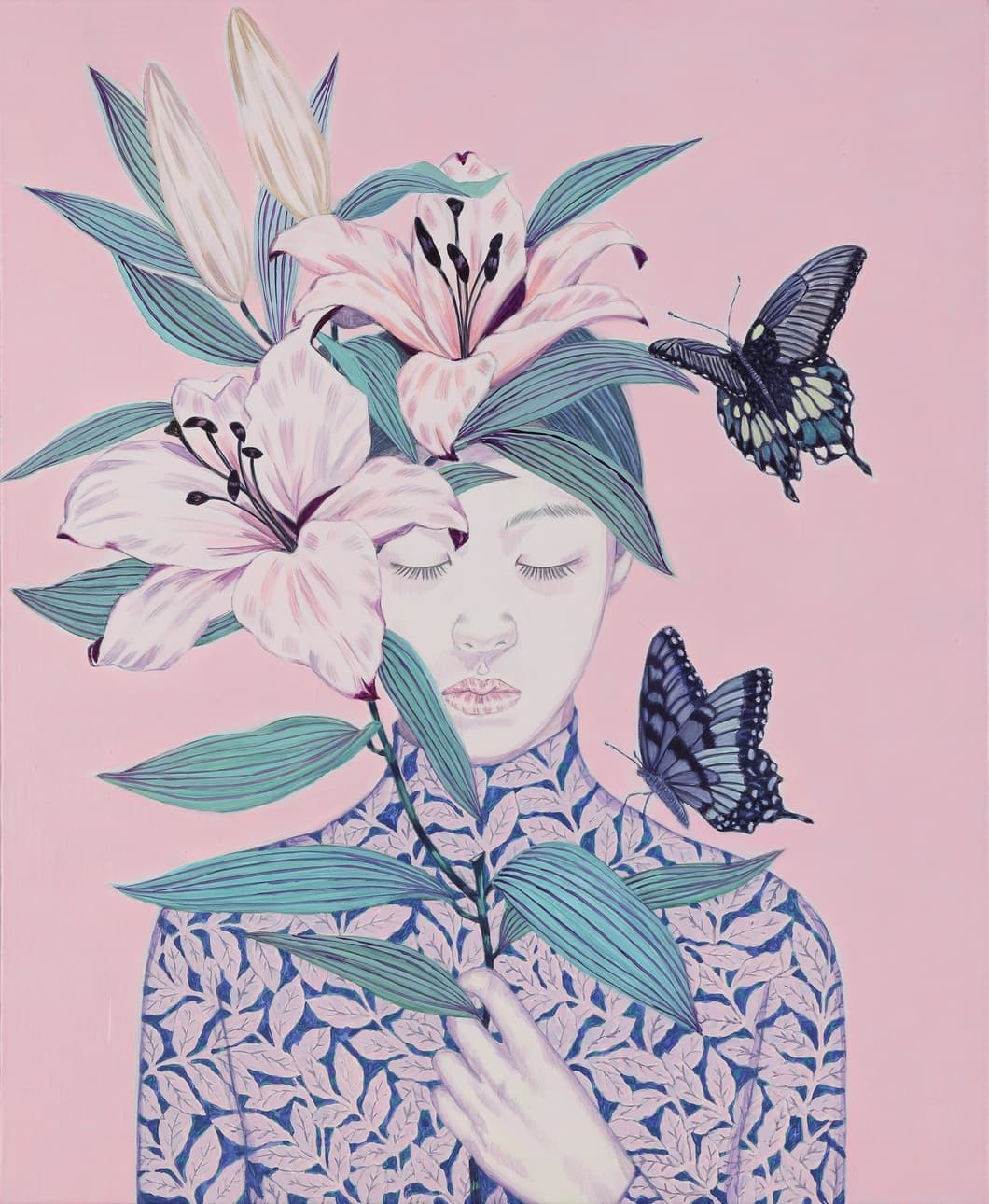 Hwang Inran 황인란, 2024, acrylic on canvas, 65.1x53cm