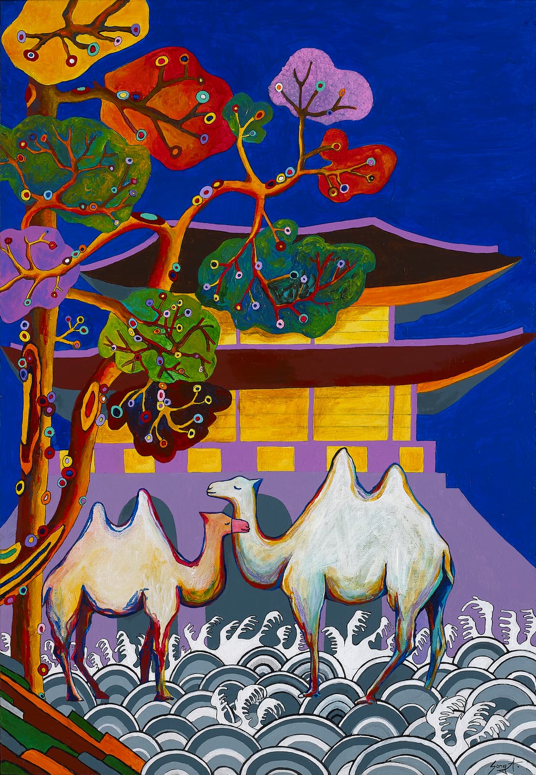 YUN SONG – A 윤송아 , Korean Camel, 2022, oil on canvas, 20M