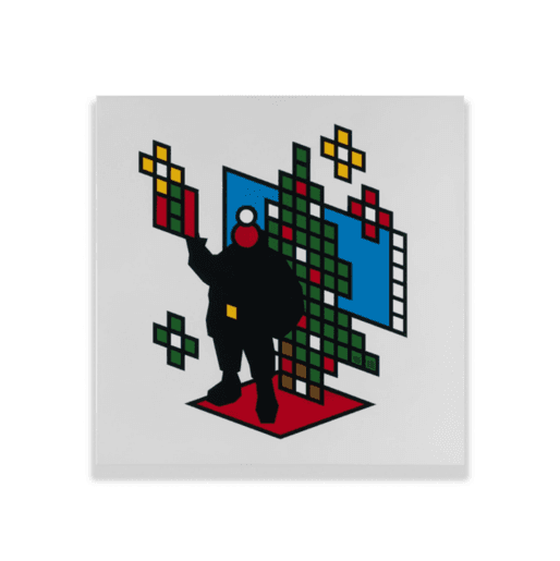 GRAFFLEX 그라플렉스, GIFT, 2022, SprayPaint on Canvas, 38 x 38cm