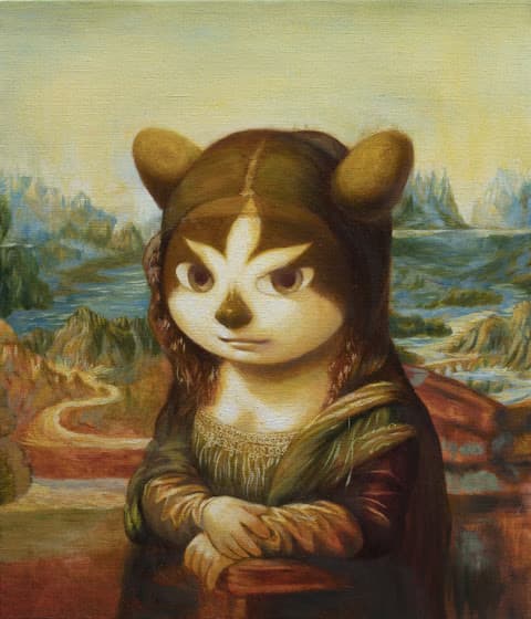'La Gioconda'_c.1503–1506 Mona Lisa by Leonardoda Vinci, 2025, Acrylic on Canvas, 45.5x38x6.3cm