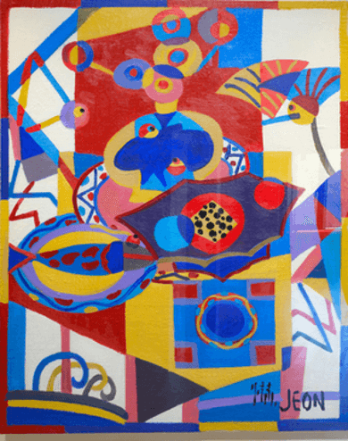 구성적 정물, 캔버스에 오일칼라, 72 x 90cm, 2006