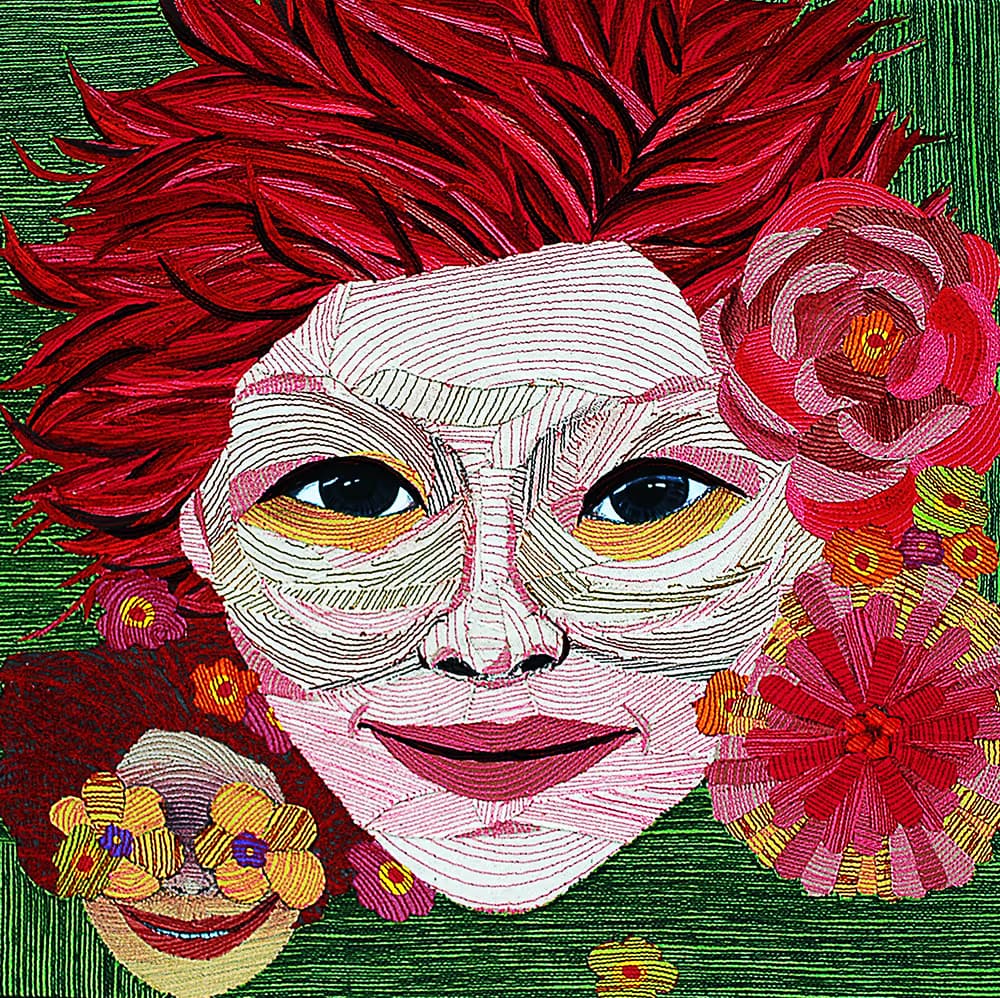 조현서, i am, machine drawing on canvas, 72.7 x 72.7 cm. 800 만원